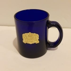 c RARE VINTAGE GOLDEN NUGGET CASINO LAS VEGAS COBALT BLUE MUG CUP